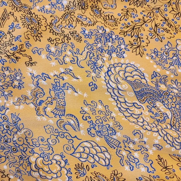 Vintage 1940s Novelty Print Dress with Lattice Features - Picture 13 of 13